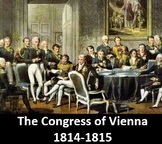 The Congress of Vienna Power Point with Printable Student 