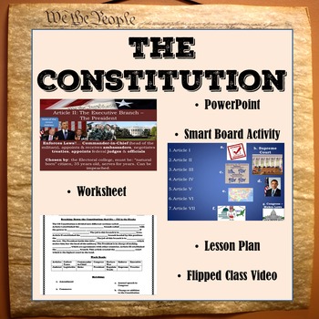 Preview of The Constitution - Topic 2.3 & More Breaking Down Articles - EOC Benchmark