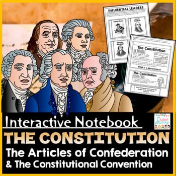 Preview of The Constitution Interactive Notebook Articles of Confederation Government