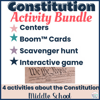 Preview of The Constitution Activities, Centers,  & Games for Middle School Bundle