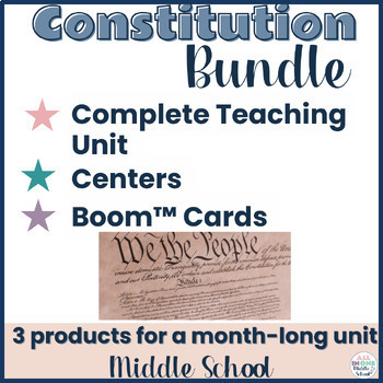 Preview of The Constitution Lessons, Activities, Centers, & Assessment Bundle