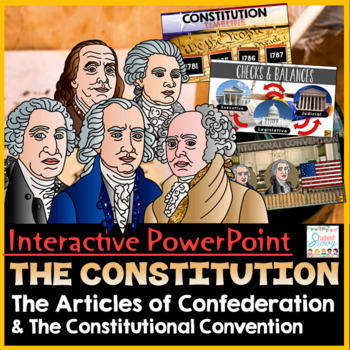 Preview of The Constitution PowerPoint & Google Slides - US Constitutional Convention 