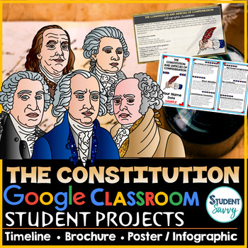 Preview of The Constitution Project | Google Classroom | Articles of Confederation