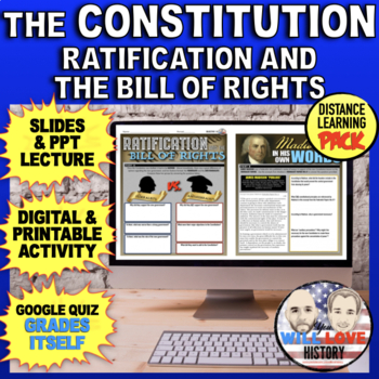 Preview of The Constitution | Ratification and Bill of Rights | Digital Learning Pack