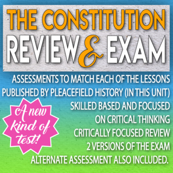 Preview of The Constitution Review and Test Critical Thinking