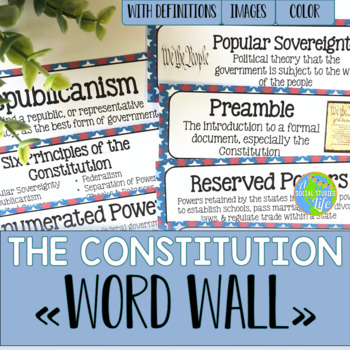 Preview of The Constitution Word Wall