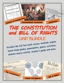 The Constitution and Bill of Rights unit bundle, including text