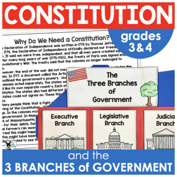 Preview of Constitution and the Three Branches of Government