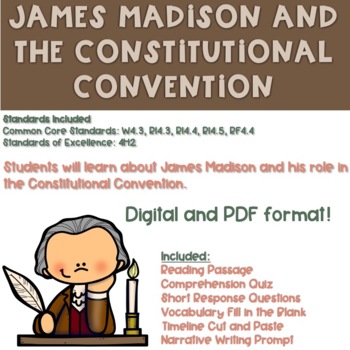 Preview of The Constitutional Convention of 1787: James Madison Bundle SS4H2