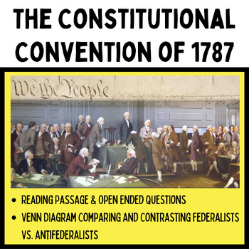 Preview of The Constitutional Convention of 1787 Reading Packet and Questions