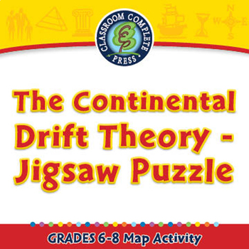 Preview of The Continental Drift Theory - Jigsaw Puzzle - Activity - NOTEBOOK Gr. 6-8