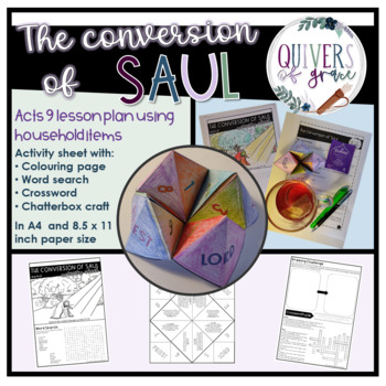 Preview of The Conversion of Saul | Acts 9 Bible Lesson | (Saint Paul)