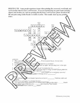 l.l. bean competitor nyt crossword