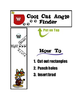 Preview of The Cool Cat Math Pack - Angle Finder, Thermometer, Number Lines, Venn Diagram.
