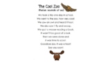 The Cool Zoo - Phonics Poem focus on the sounds of -oo