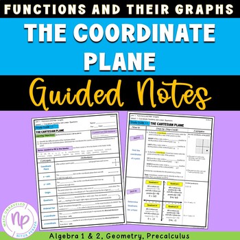 Preview of Coordinate Plane | GUIDED NOTES, Worksheets, and more