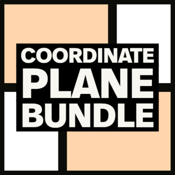 Preview of The Coordinate Plane Middle School Math Activity, Handout, & Resource Bundle