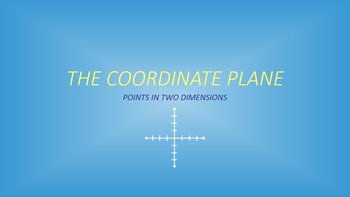 Preview of The Coordinate Plane: Points in Two Dimensions