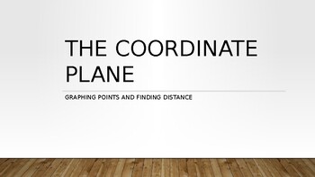 Preview of The Coordinate Plane PowerPoint