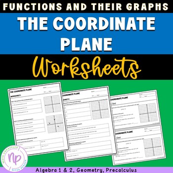 Preview of Coordinate Plane | WORKSHEETS, Quiz and more