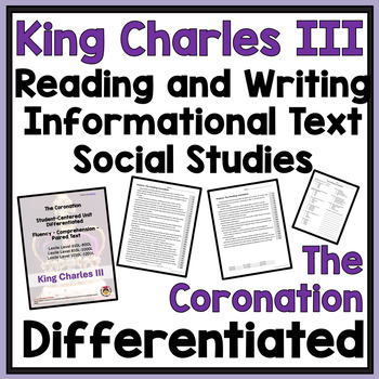 Preview of The Coronation of King Charles III DIFFERENTIATED History, Comprehension & More