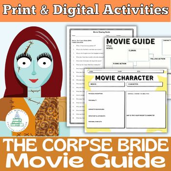Preview of The Corpse Bride | (2005 PG) | Movie Guide | Digital & Print Worksheets Question