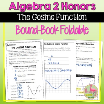 Preview of The Cosine Function Foldable (Unit 11)