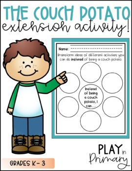 Preview of The Couch Potato Extension Activity | Class Meeting | Social Emotional Lesson