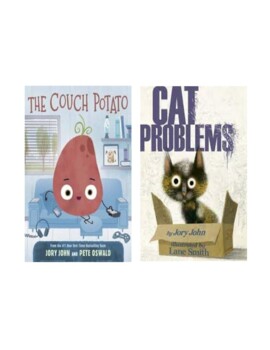 Preview of The Couch Potato and Cat Problems Read Alouds (Fit Week, Goals, Graphing, PD)