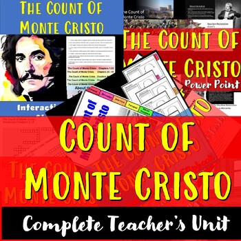Preview of The Count of Monte Cristo: Complete Teacher's Unit