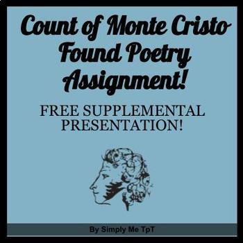 Preview of The Count of Monte Cristo Found Poetry Activity PowerPoint