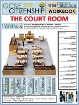 Preview of The Court Room Work Booklet of Student Activities and Worksheets
