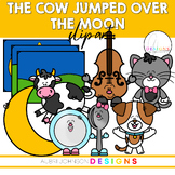 The Cow Jumped Over the Moon Clipart (Nursery Rhyme Clip Art)