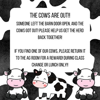 Preview of The Cows are Out!
