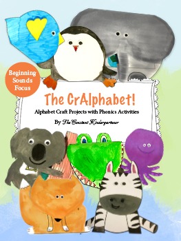 Preview of The CrAlphabet! 26 Alphabet Craft Projects with Phonics Activities