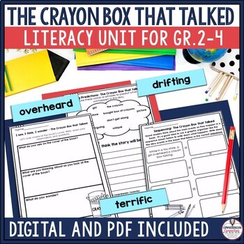 Preview of The Crayon Box That Talked Read Aloud Activities SEL Book Companion Digital PDF