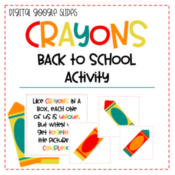 The Crayon Box That Talked Back to School Class Activity - Distance ...