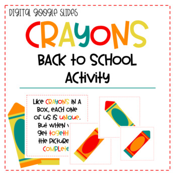 The Crayon Box That Talked Back To School Class Activity - Distance 