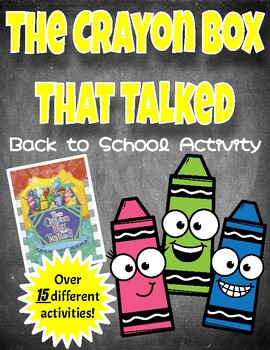 Preview of The Crayon Box That Talked Book Companion | Back to School Activities!