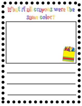 Download The Crayon Box That Talked Writing Activity by Adams Family Kindergarten