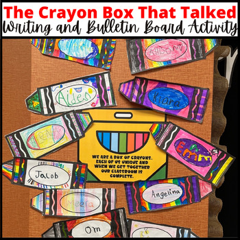 Preview of The Crayon Box That Talked Writing and Bulletin Board Display Activity