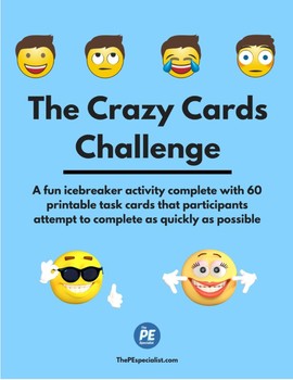 Preview of The Crazy Cards Challenge | Icebreaker, Cooperative Team Building Activity |