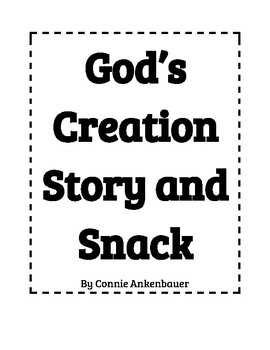 Preview of The Creation Story and Snack