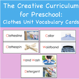 Creative Curriculum for Preschool: Clothes Study Vocabular
