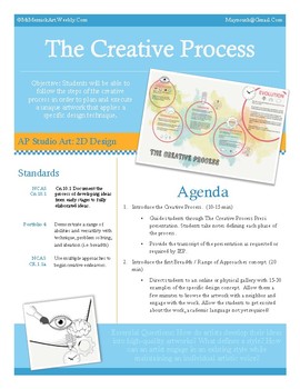 Preview of The Creative Process: Framework for Student Directed Breadth Portfolios