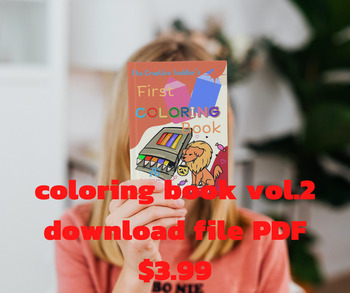 Preview of The Creative Toddler’s First Coloring Book Kindergarten 1 - 3 76 pages vol.2