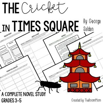 Preview of The Cricket in Times Square Novel Study Unit and Literature Guide