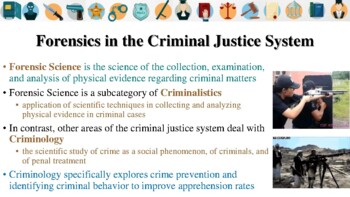 Preview of The Criminal Justice System & Forensic Science Notes