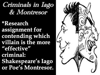 Preview of The Criminals in Iago & Montressor – Synthesis Essay & Research Paper Assignment