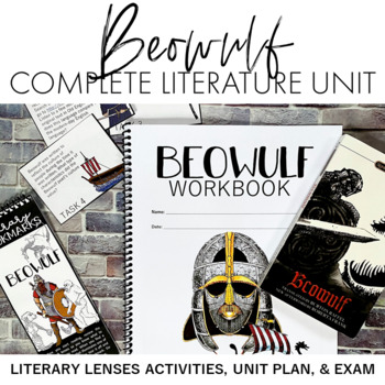 Preview of Beowulf Workbook + Complete Literature Unit (Activities, Unit Plan, and Exam)
